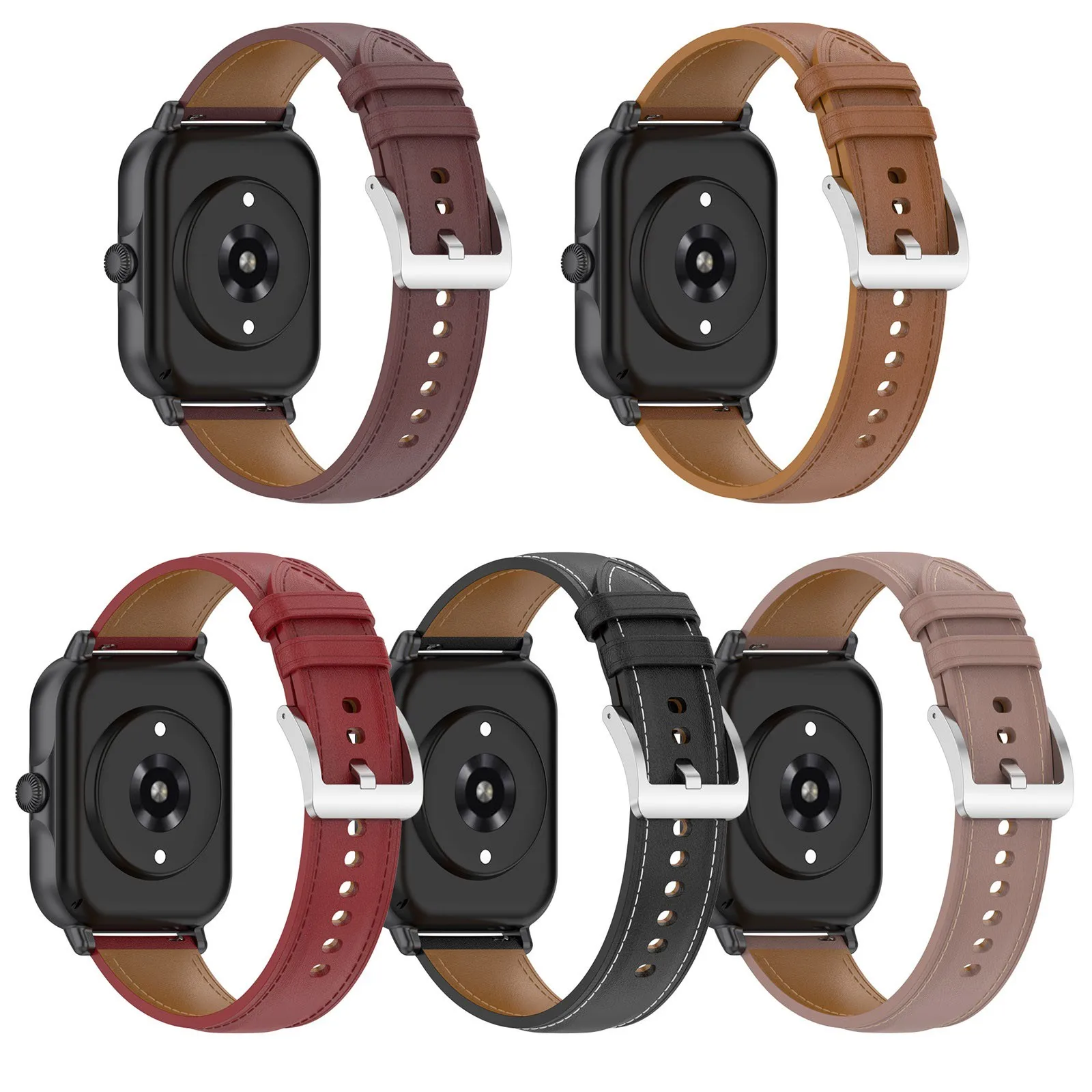 

Ремешок кожаный для Amazfit GTS3, 22 мм