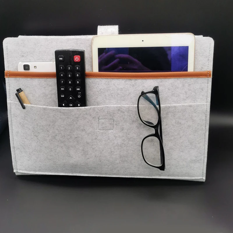 

Polyester Double Layer Storage Box Bedside Storage Organizer For Sleep Midnight
