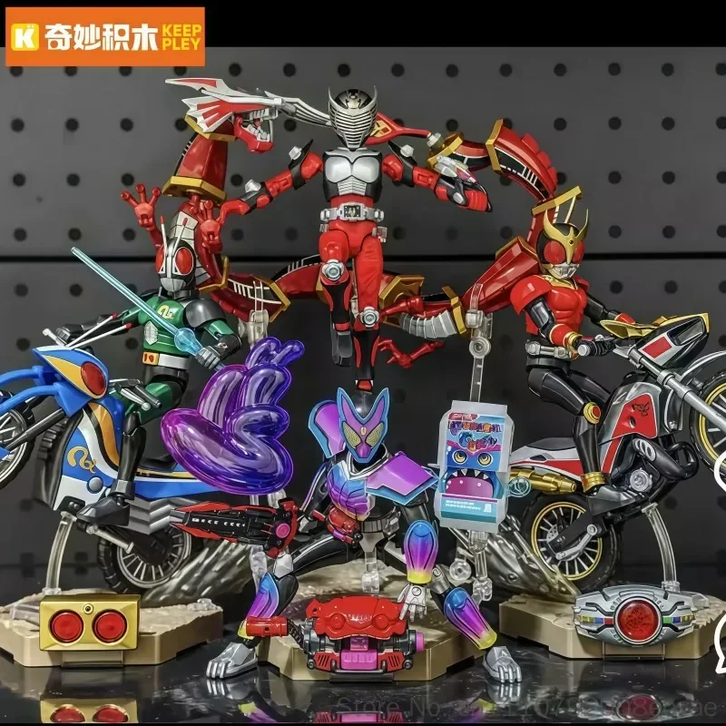 Фото Коллекционная фигурка Keeppley Kamen Rider Ryuki Boundless Edition для сборки, украшение для стола, индивидуальный подарок на день рождения №2
