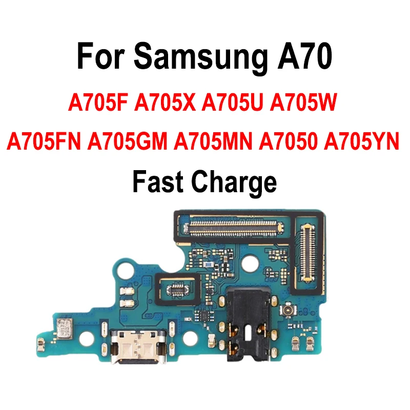 Шлейф для зарядки для Samsung Galaxy A70 A705 A705F USB-порт для зарядки разъем док-станции зарядная плата гибкий кабель