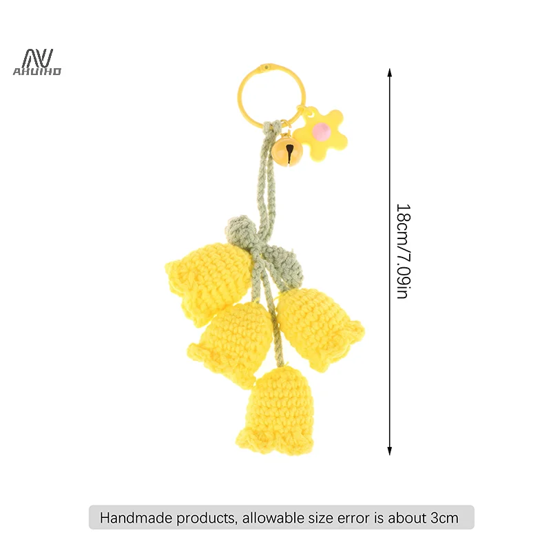 Трикотажный колокольчик Орхидея брикет с колокольчиком вязаный крючком