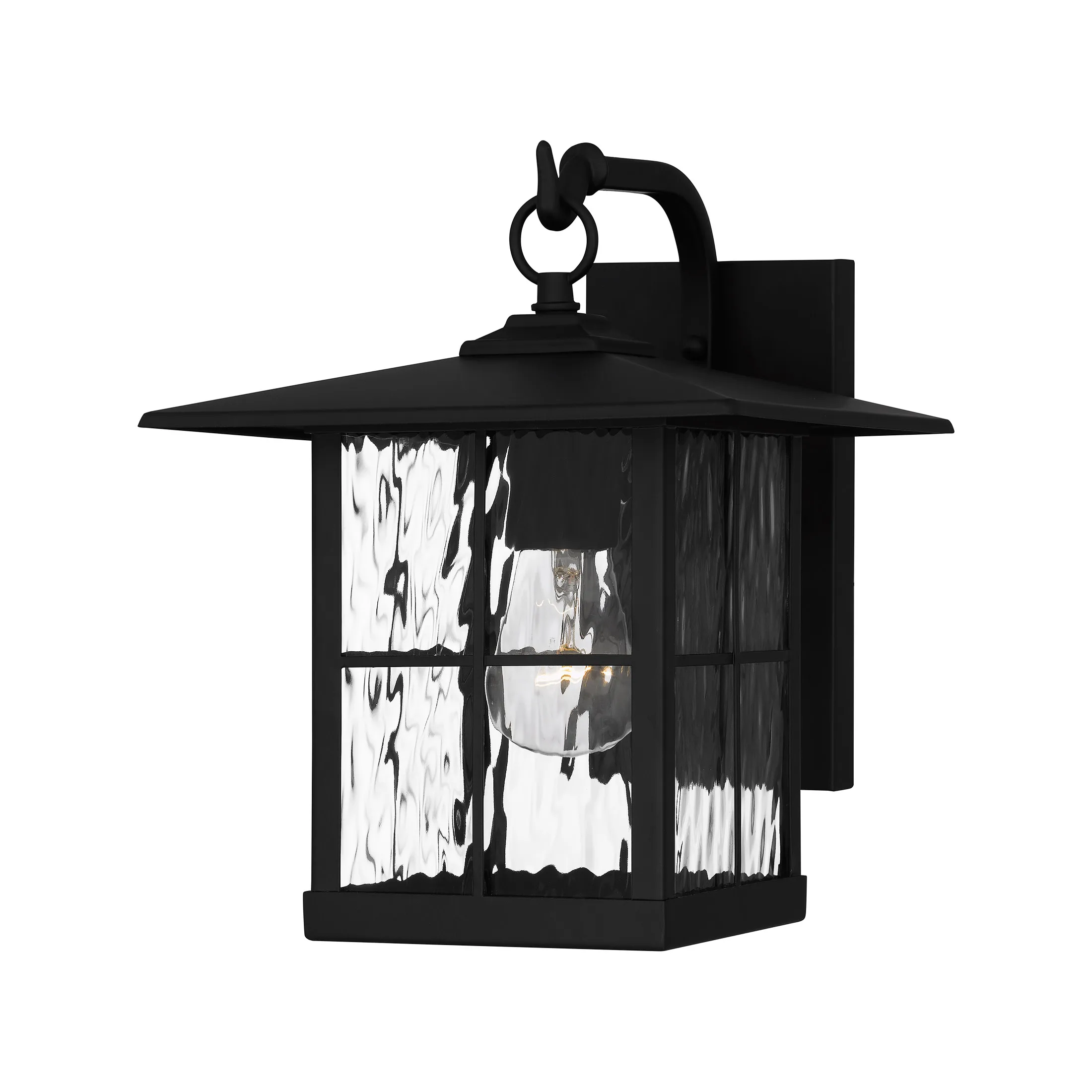 Kyrie 1-Light Matte Black Outdoor Wall Lantern