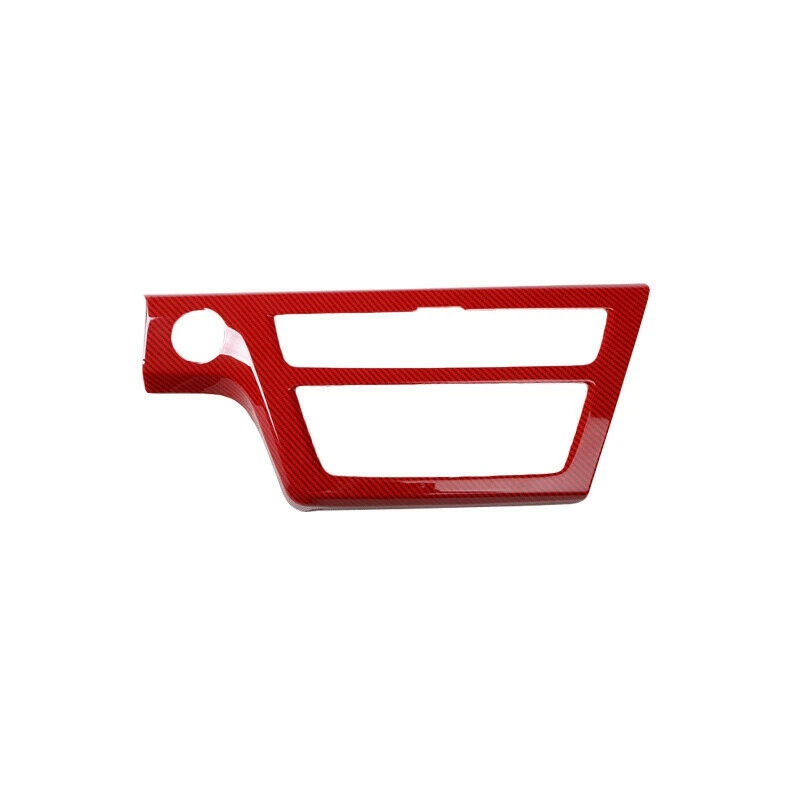 

Red Carbon Fiber Interior Center Console AC/CD Button Panel Decoration Cover Frame Trim for Hyundai Sonata 2015-2017