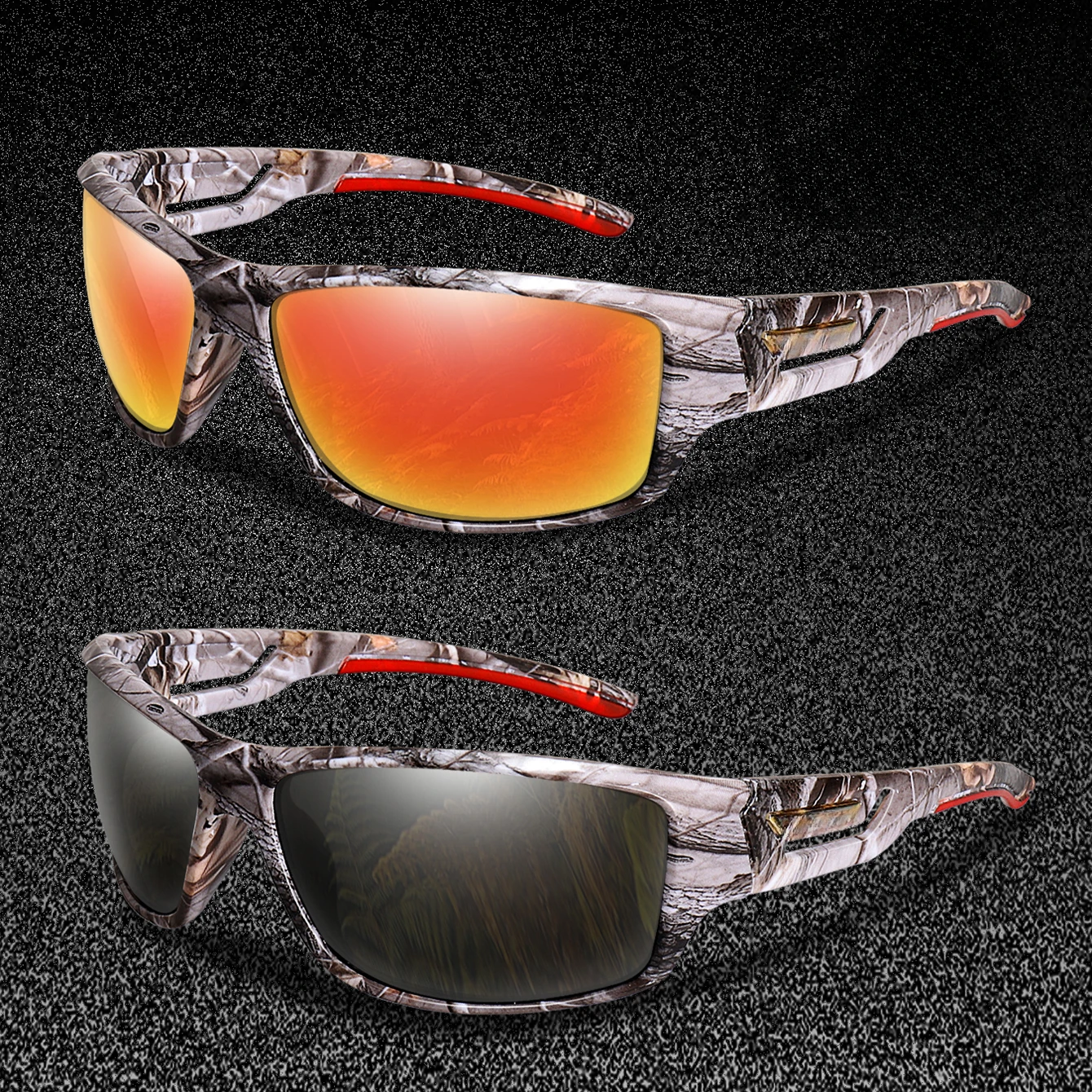 Поляризованные солнцезащитные очки для велоспорта камуфляжные вождения спорта