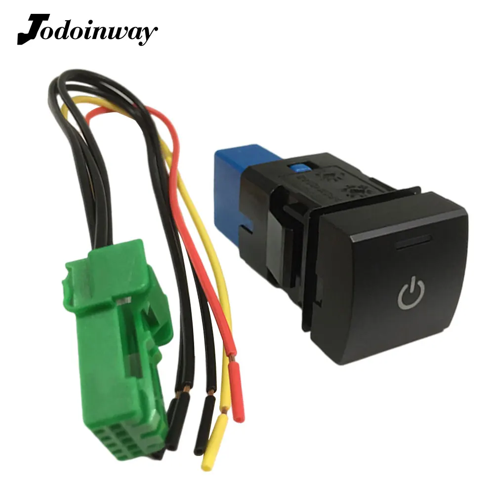 

Car Power LED Light Control Switch Power Lamp On Off Button With Cable Accessories For Toyota Camry For Avalon Rav4 2019 2020