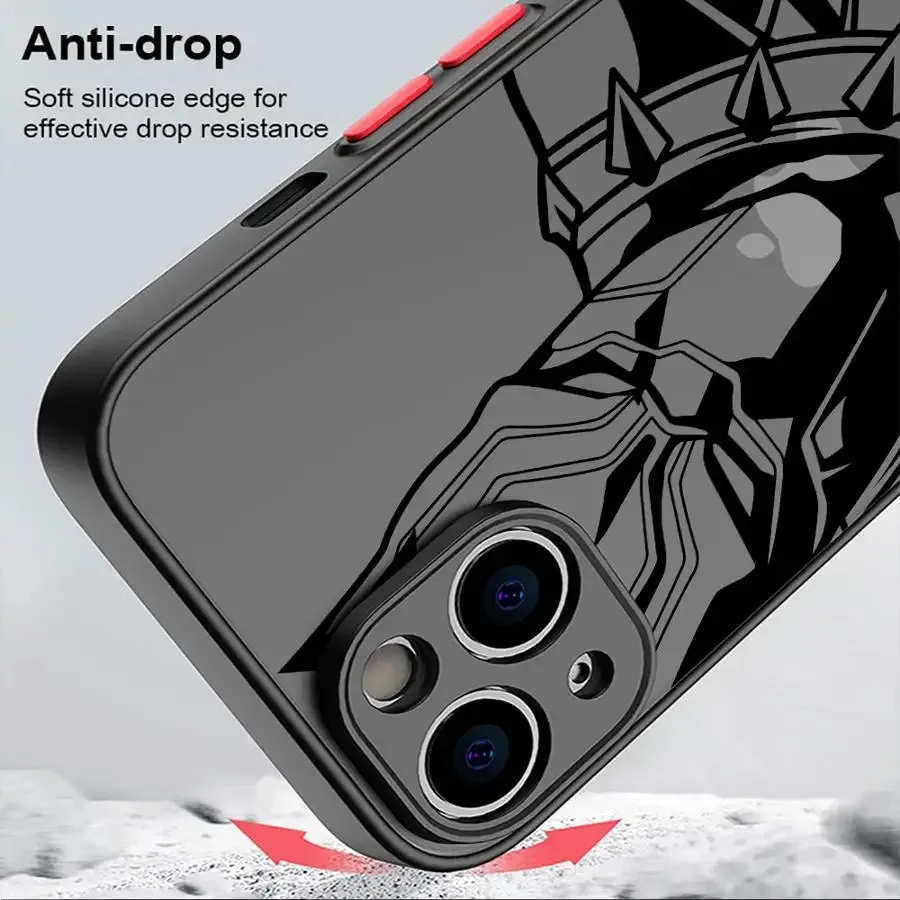 Фото Чехол для телефона Art S-Spiders Man для iPhone 17e 17 16e 16 15 14 13 12 11 Mini Pro Air Max X XR XSMax 8 Plus, матовый, с Дэдпулом №3