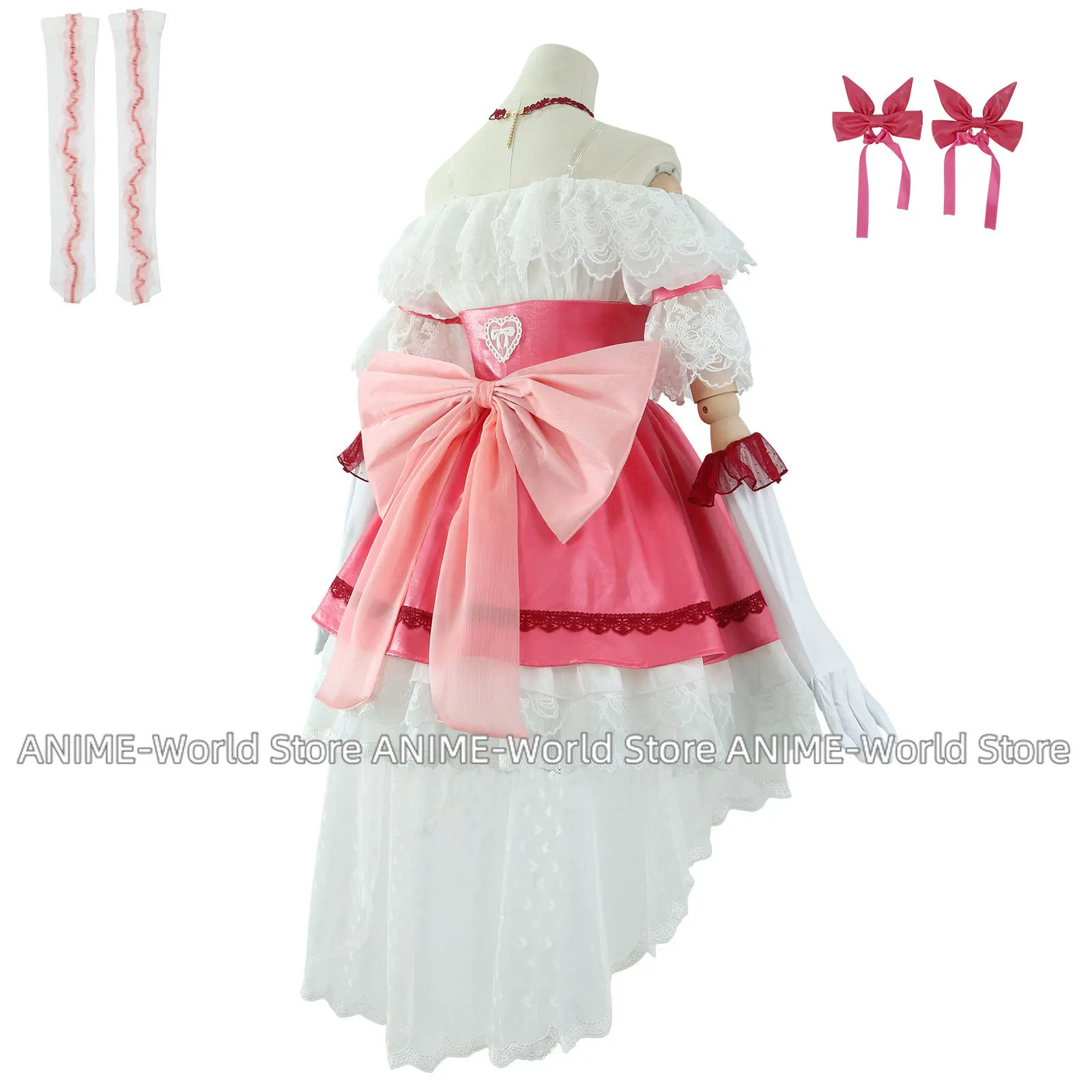 Канаме Мадока Косплей Костюм Аниме Puella Magi Madoka Magica Женщины Девушки Прекрасное