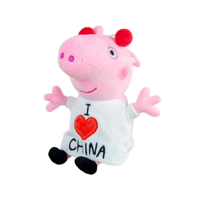 E-Strong Свинка Пеппа Плюшевая игрушка Мягкие короткие плюшевые животные Серия