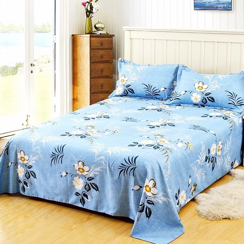 

1PCS Bed Sheets Home Soft Bed Sheet BedSheets For King/Queen Size Print Flower Fashion Mattress Protect Cover