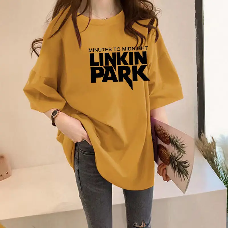 VOLALO 100% хлопок новинка 2024 простая свободная футболка женская с короткими рукавами