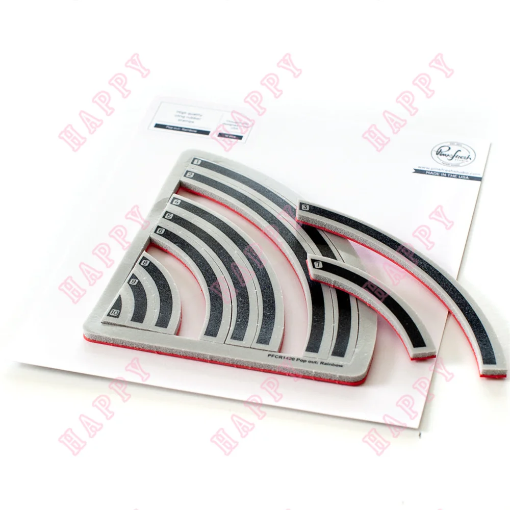 

2022 New Selling Rainbow Cut Silicone Stamps Diy Scrapbooking Diary Embossing Template Paper Album Decoration Cards Handmade