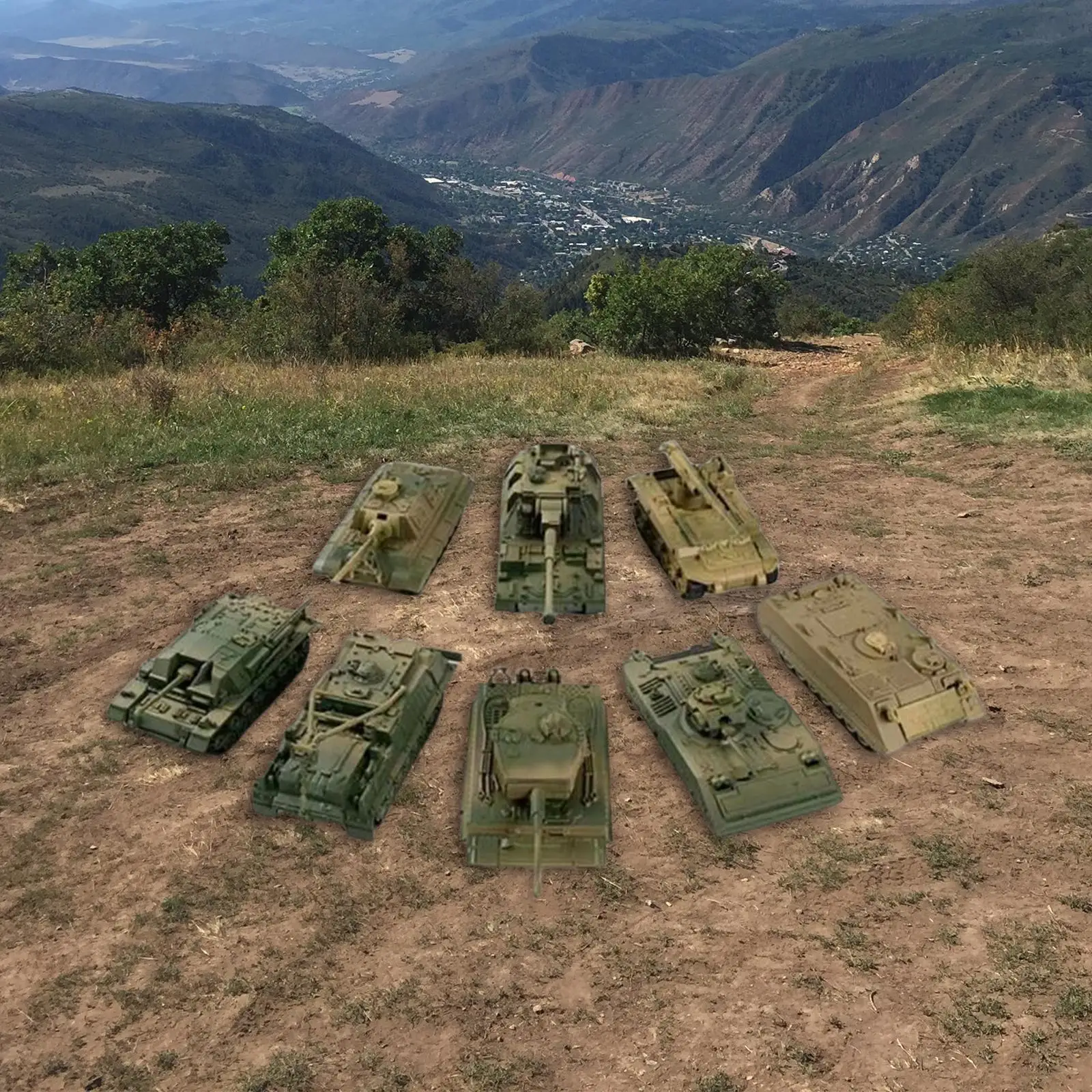 8 шт. 1/72 модель танка миниатюрная 4D современная игрушечная для детей
