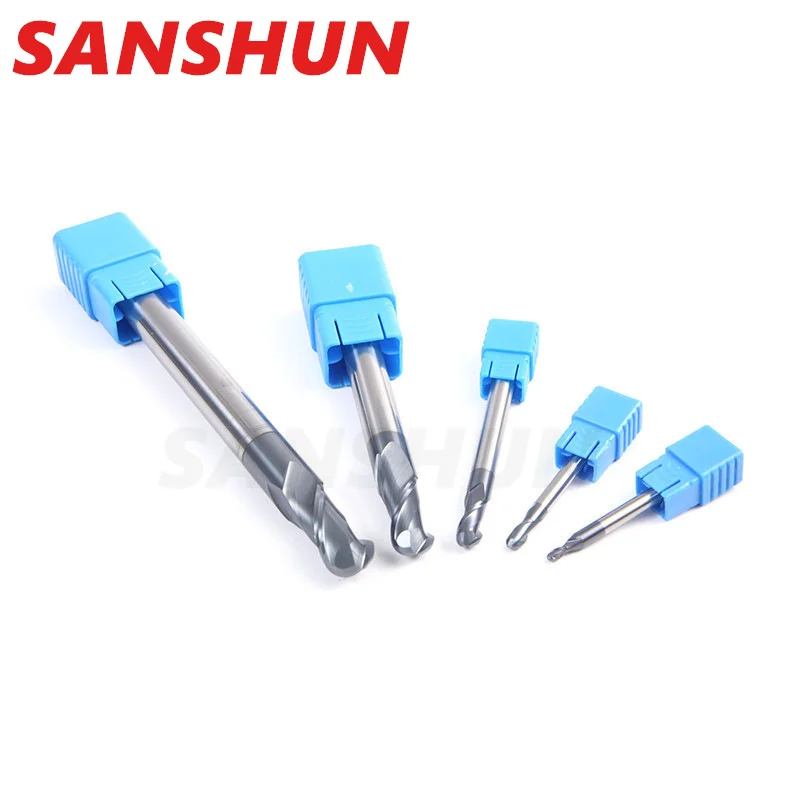 Фреза HRC50 фрезерование шарового конца покрытая сферическим фрезерным резаком