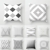 grey series family pillowcase square pillowcase home office cushion cover