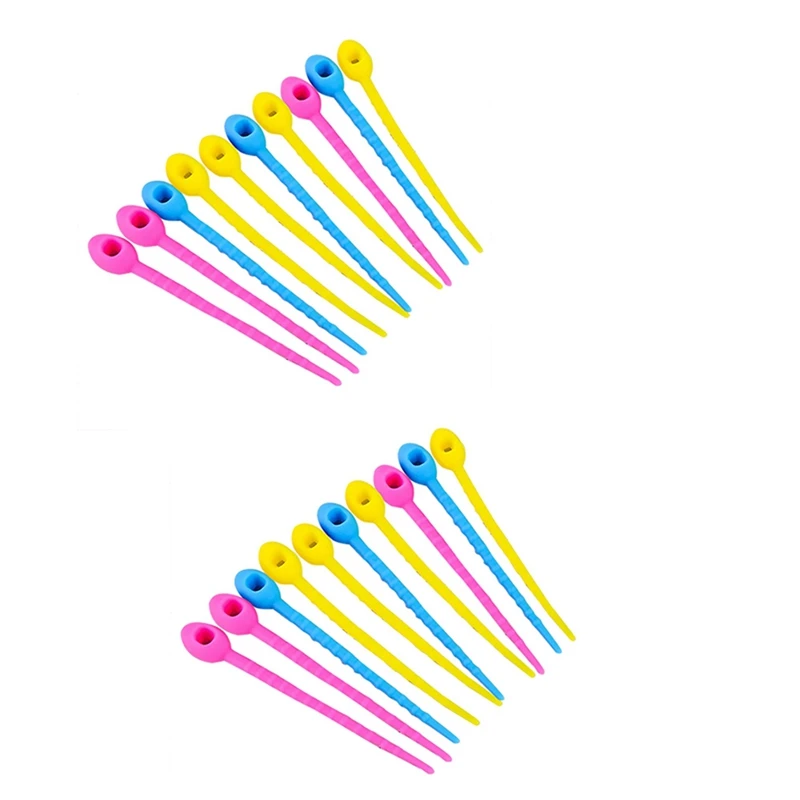 

20 шт., пищевые силиконовые пакеты для галстуков и кабелей