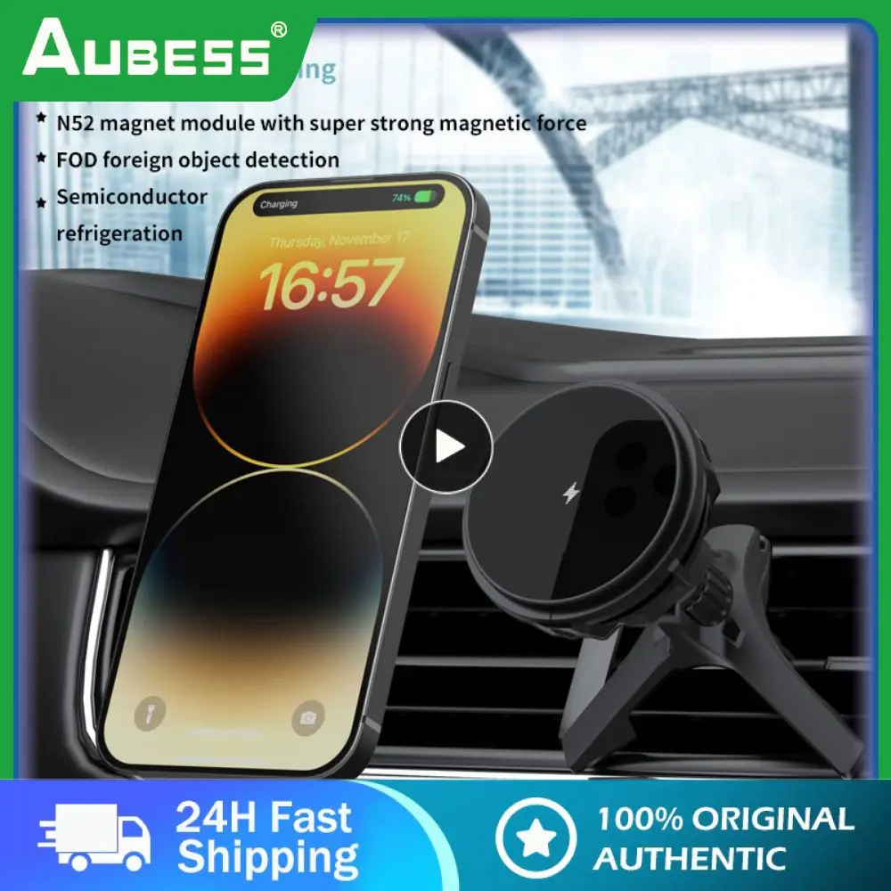

15w Car Wireless Charger Magnetic Attraction Desktop Chargers One Click Charging Stable And Anti Shaking Type-c Wireless Charger
