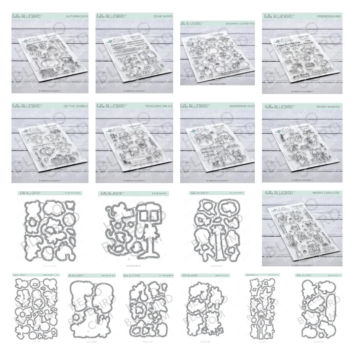

Cutting Dies and Clear Stamps 2022 New Winter Santa Snowman Scrapbooking Craft Supplies Paper Cards Christmas Decoration Molds