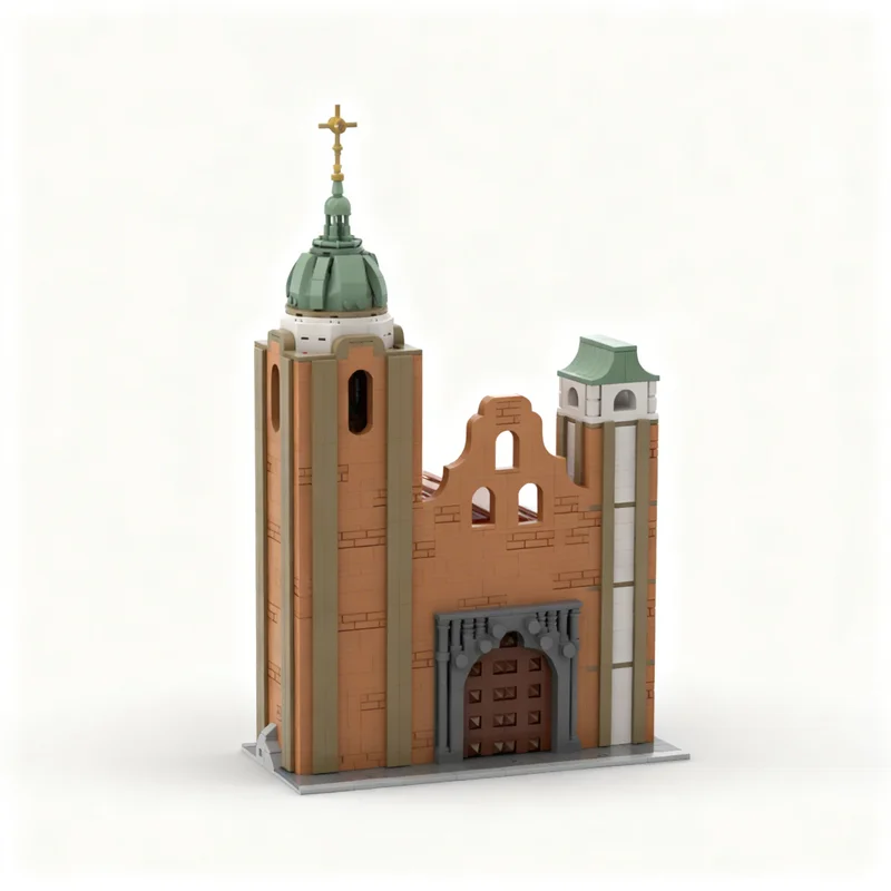 Фото 3984 детали MOC Модульная модель католической церкви Святого Филиппа Нери, строительные блоки, игрушка, конструктор, рождественский подарок, для самостоятельной сборки и демонстрации. №1