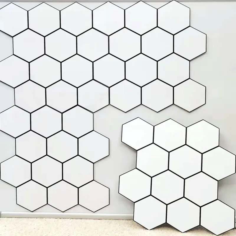 

Hexagonal kitchen oil proof sticker waterproof toilet renovation self adhesive wallpaper wall stick bakery milk tea shop