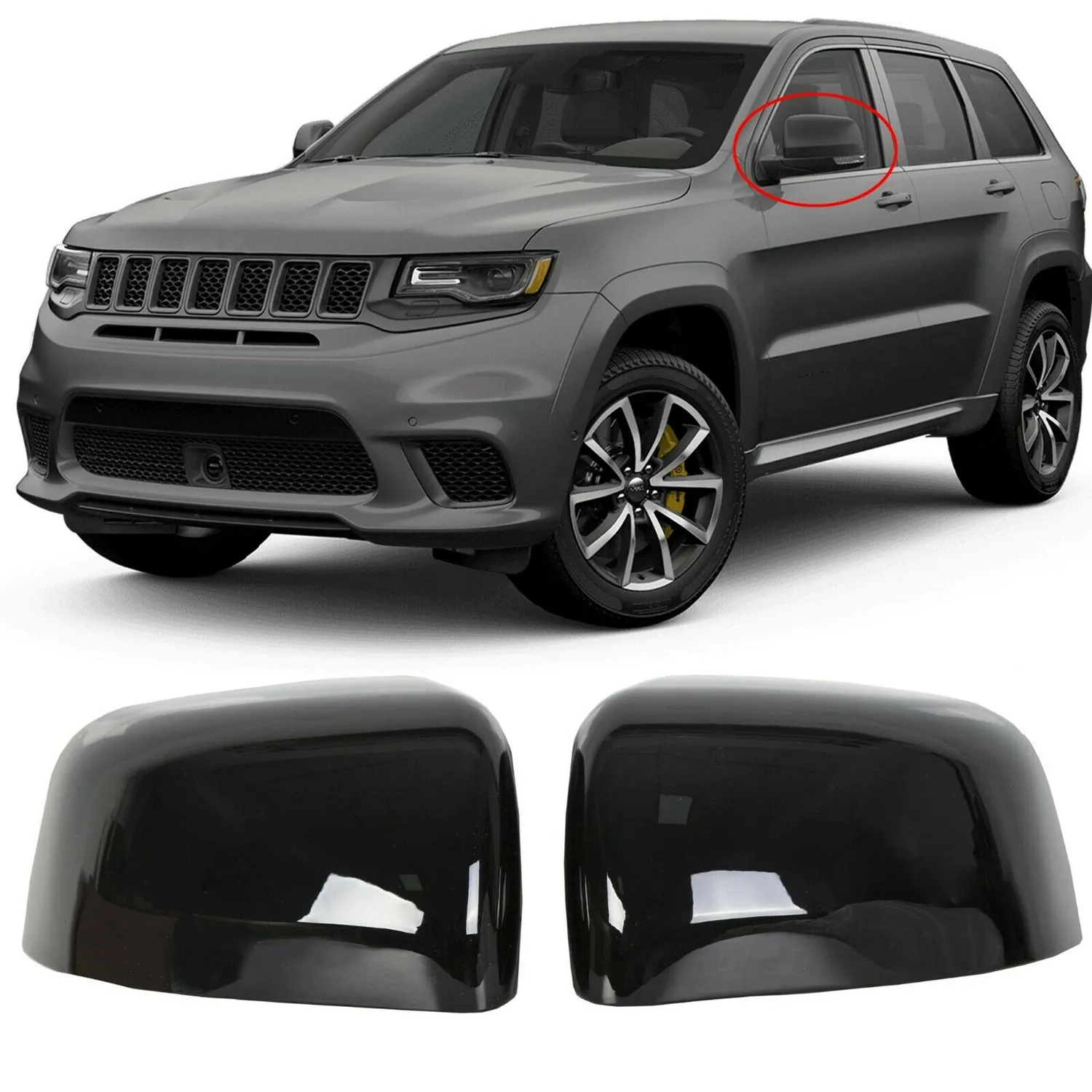 2-сторонние решения Rétroviseur Latéral Cache Capuchon Brillant Noir Aile Miroir Style для Jeep Grand Cherokee Dodge Durango 2011-2 (art.: 3920ca616c0bf) - 3920ca616c0bf