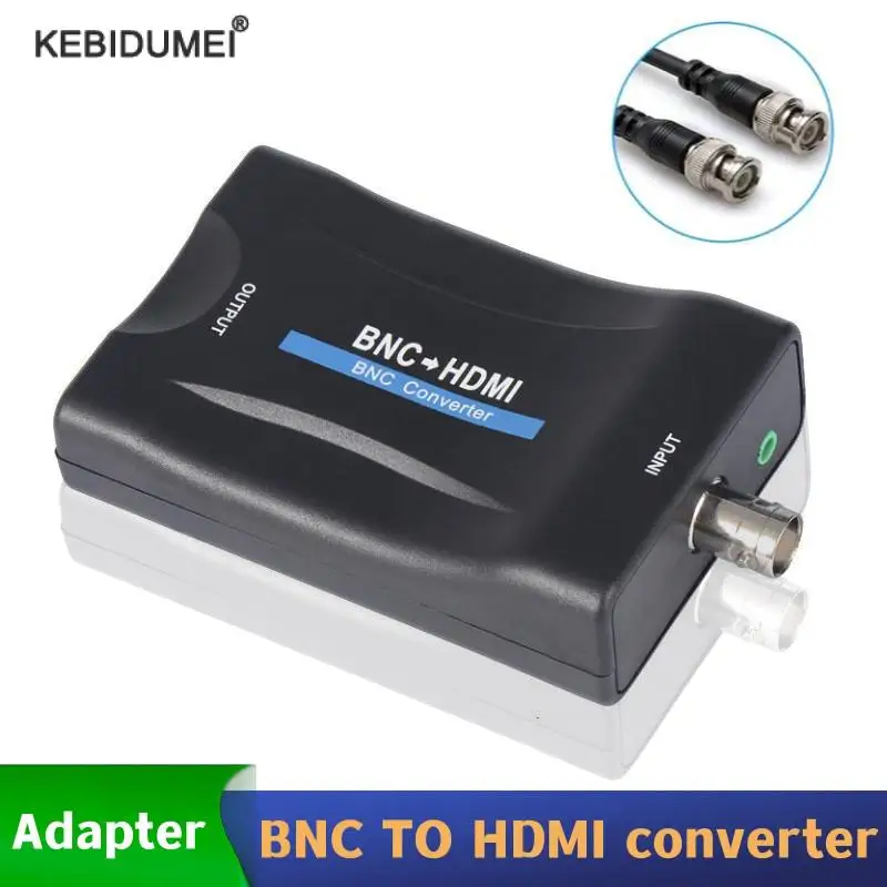 Преобразователь сигнала BNC в HDMI, Кабель-адаптер для видеокамеры, преобразователь сигнала для компьютера, ноутбука, ПК