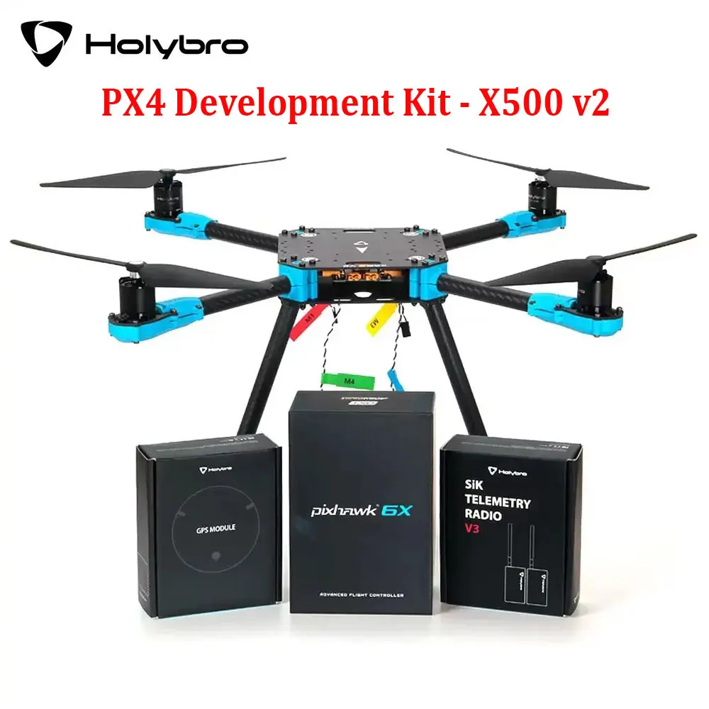 Комплект разработки HolyBro PX4 X500 V2 ARF с Pixhawk 6C / 6X Полетный контроллер M10 GPS
