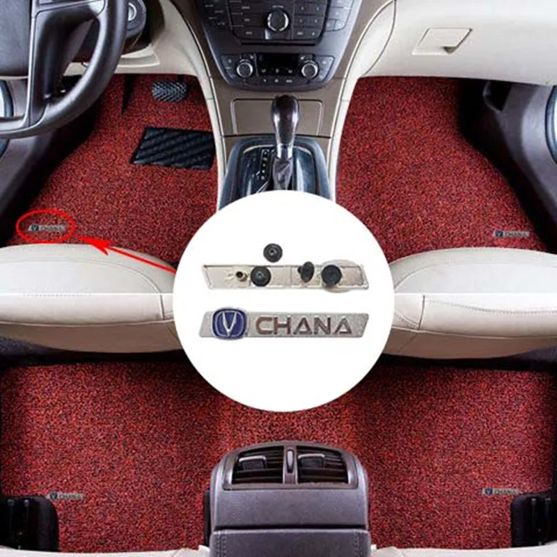 2 шт., автомобильные напольные коврики с эмблемой Changan CS75 Plus CS95 CS35 Alsvin CS15 CS85 CS55 Eado