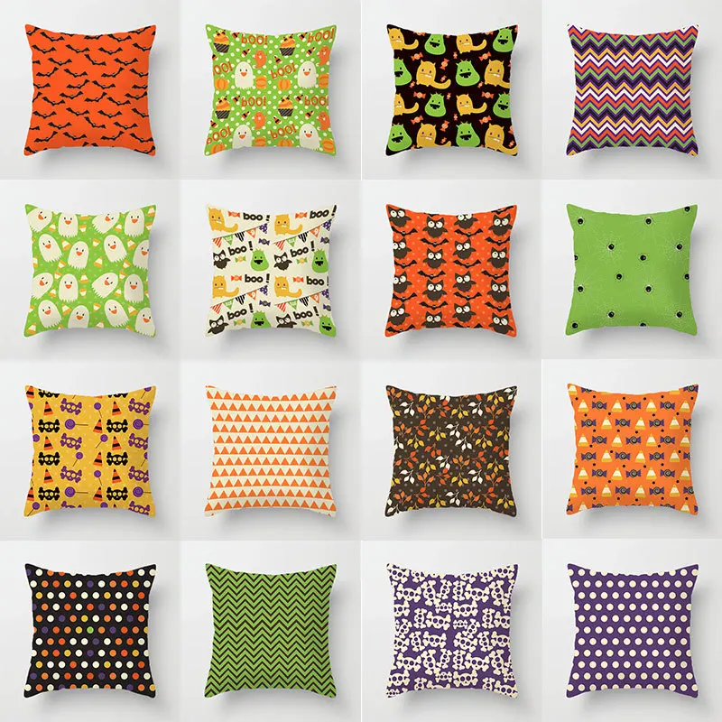 

45x45cm Pillowcase Flax Geometric Throw Cushion Pillow Cover Printing Cushion Pillow Case Bedroom Office Home Decor Textile 130