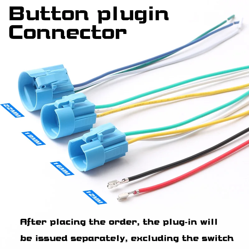 

Металлический переключатель кнопки 12/16/19/22 мм черного цвета 12В/24В/220В