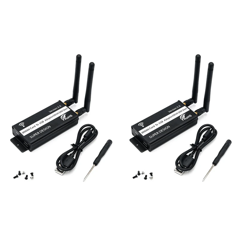 

2X Беспроводной NGFF M.2 ключ B к USB-адаптеру со слотом для Sim-карты для WWAN/LTE/4G модуль для рабочего стола/ноутбука