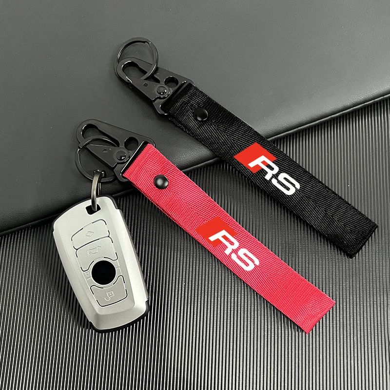 1 шт. автомобильный металлический шнурок брелок для ключей кольцо Audi RS S2 S3 S4 S5 S6 S7 S8