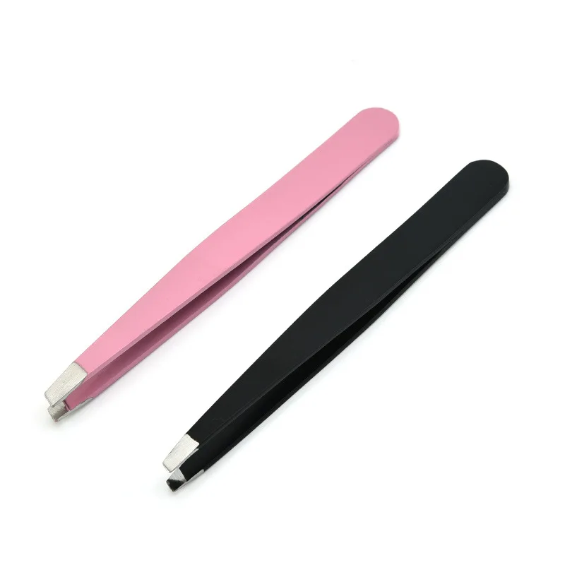 

New Professional Stainless Steel Slant Tip Hair Removal Eyebrow Tweezer Makeup Tool