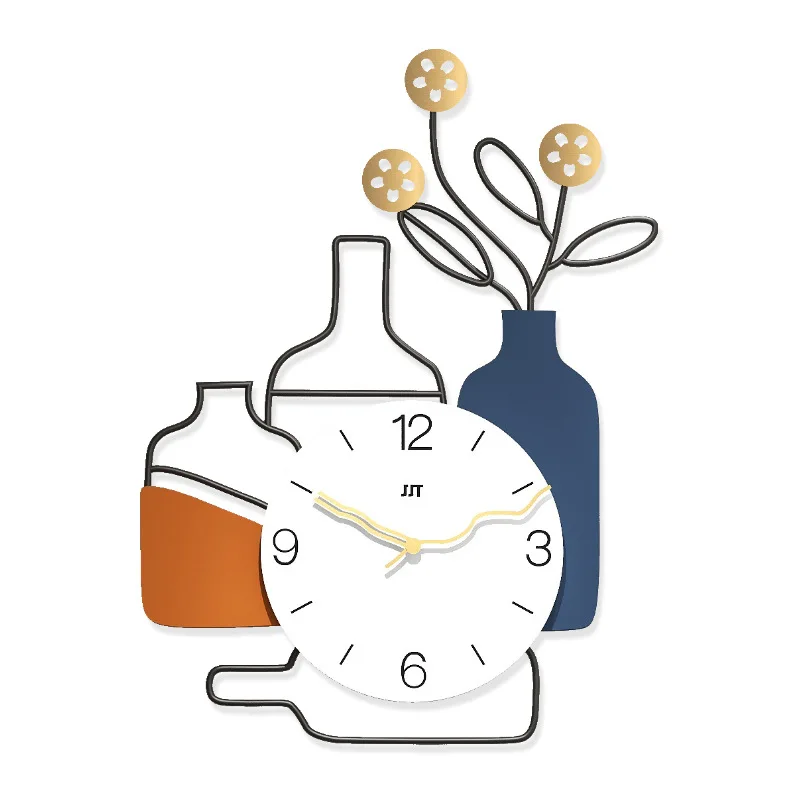 

Светильник лые Роскошные Настенные часы в стиле вазы, индивидуальные модные домашние украшения, современные минималистичные креативные бе...