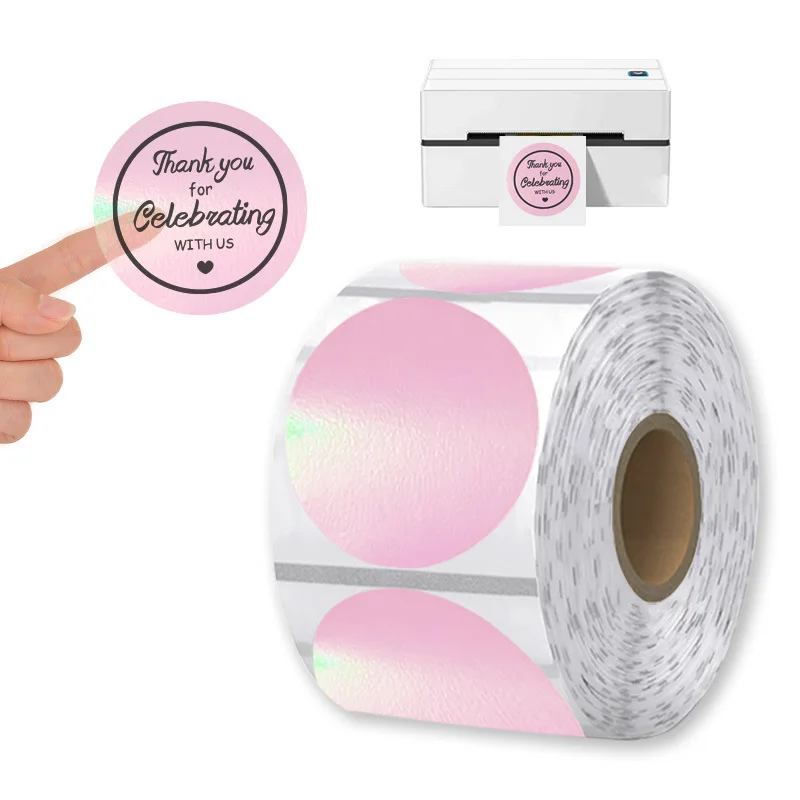 Голографическая Термотрансферная Этикетка Из Розового Золота 50X5 Мм Сделай Сам