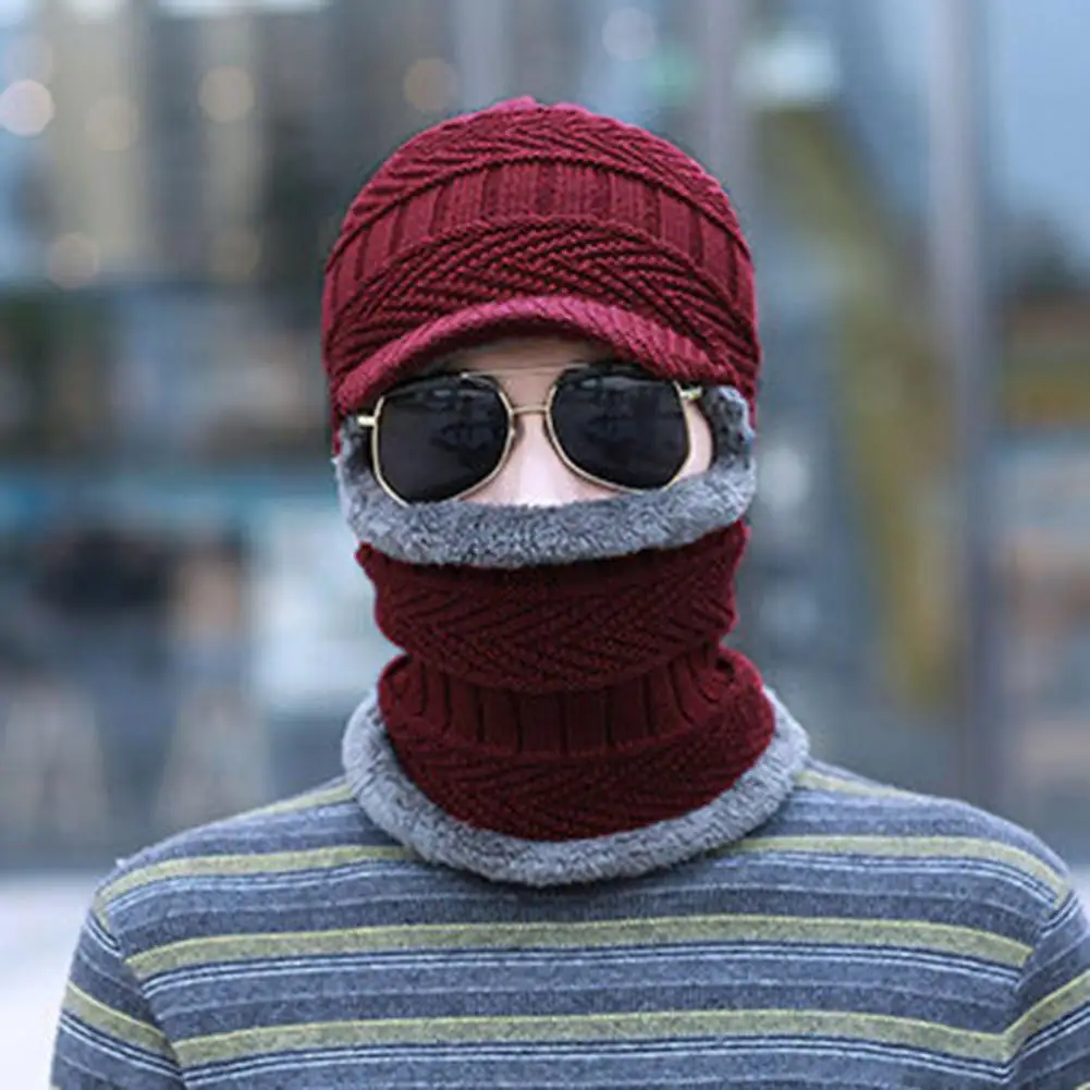 

Winter Cap Solid Color Neck Guard Cap Regular Fit Neck Guard Cap