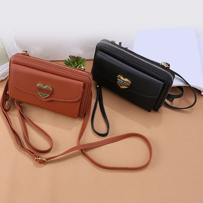 

Wristband Women Long Wallet Many Departments Female Wallets Clutch High Capacity Lady Purse Zipper Phone Pocket Card Holder
