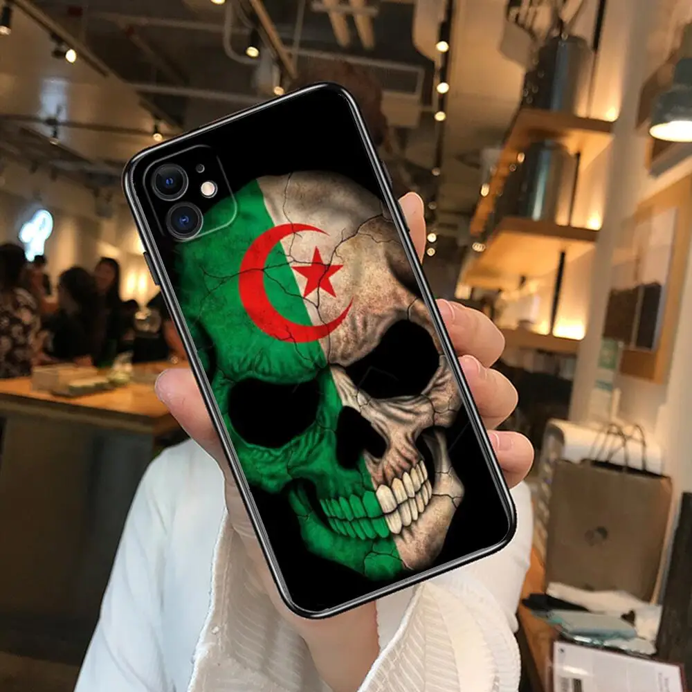 Чехлы с флагом Алжира для телефонов iphone 13 Pro Max Чехол 12 11 8 PLUS 7PLUS 6S XR X XS 6 mini se