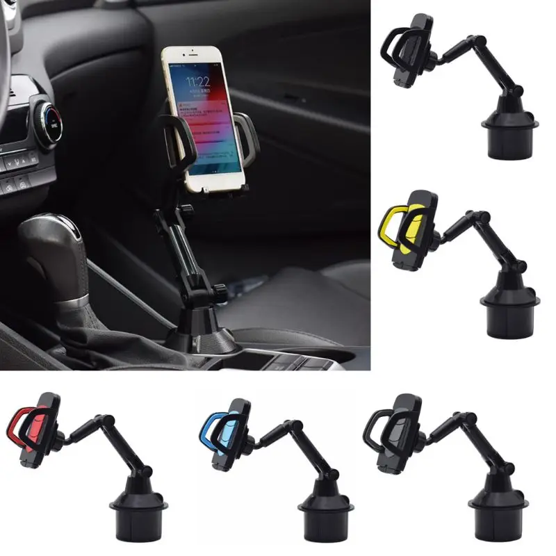 

H7EC Water Cup Phone Tablet PC GPS Holder for Car Truck Height Universal Adjustable Angle Gooseneck Support Shockproof Stand