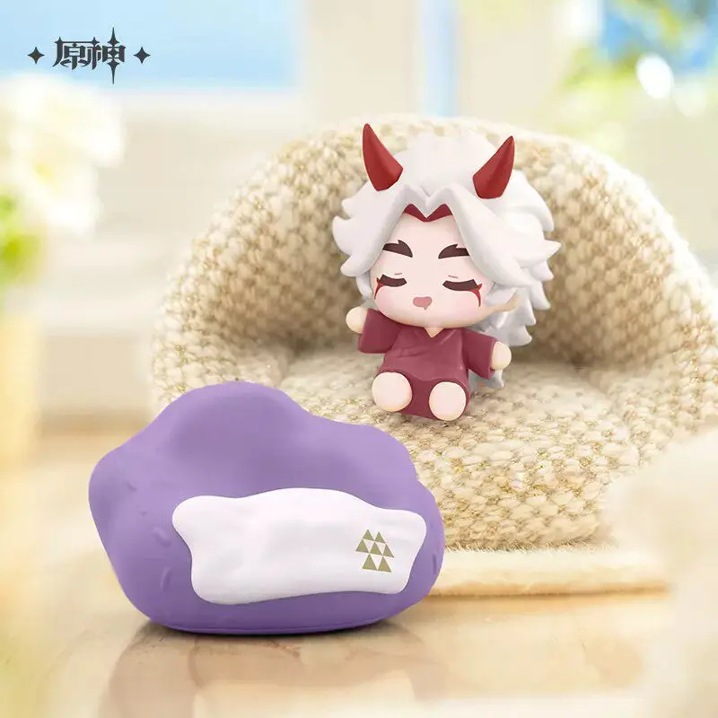 Фото Официальный магнит на холодильник Genshin Impact Cloud Pillow Dream Series Chibi, коллекционная аниме-фигурка, игрушка-магнит, подарок для девочки №4