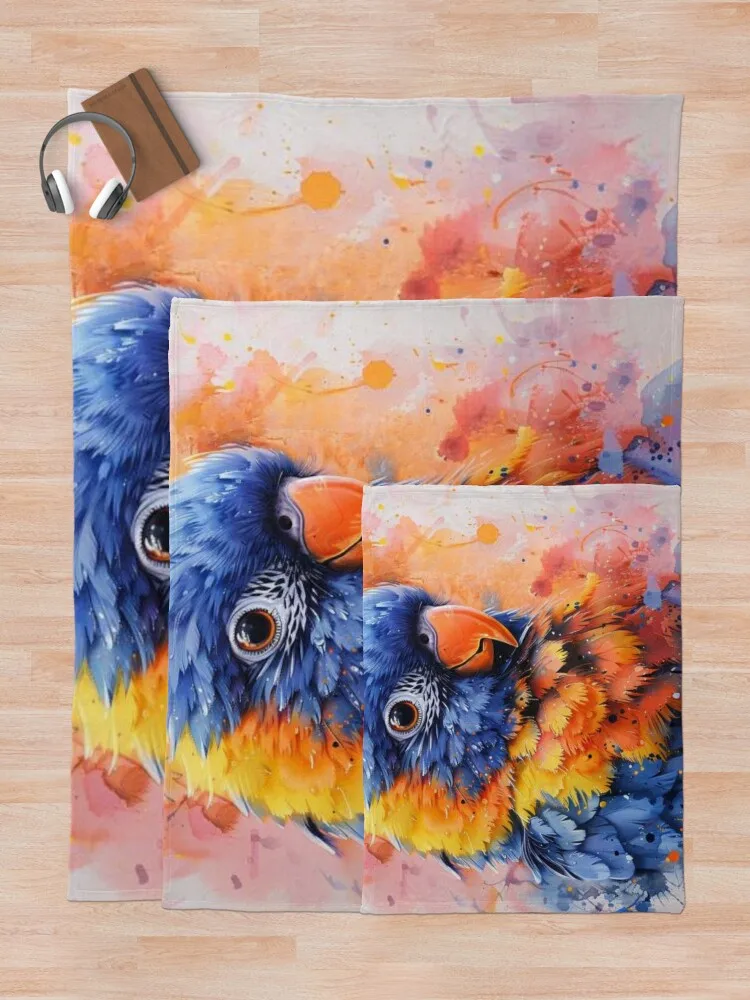 Яркий акварельный попугай футболка с портретом художественного попугая