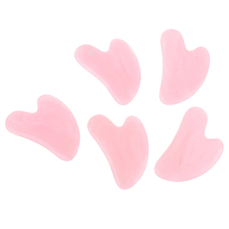 

1pc Resin Heart Shape SPA Massage Gua Sha Scraping Massage Scraper Face Massager Acupuncture Guasha Board Massager For Back Face