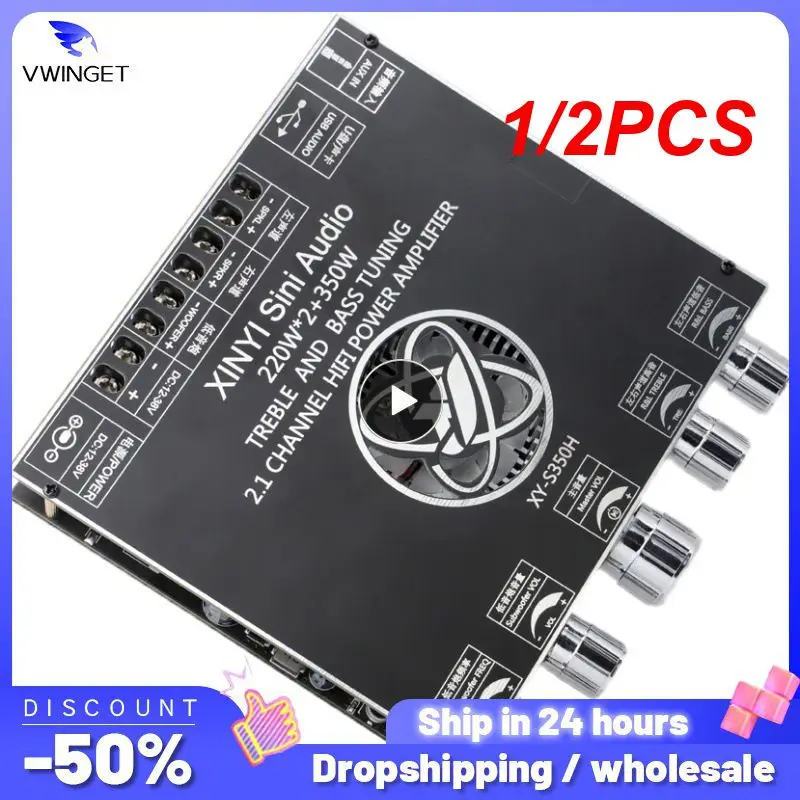 

1/2 шт., Плата усилителя мощности TPA3251 TDA7498E, 2.1Ch, класс D, USB, звуковая карта, сабвуфер, театр, аудио, стерео усилитель