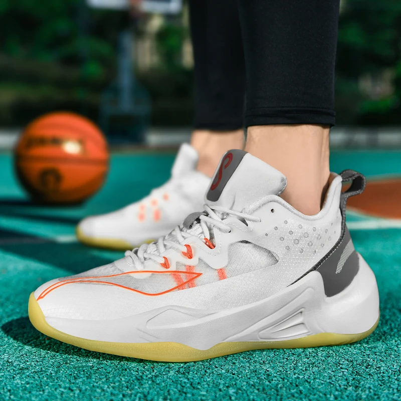 Trendy Purple Men Basketball Training Shoes High quality Designer Basket Sneakers Men Anti-slip Cushion Sneakers zapatos hombre