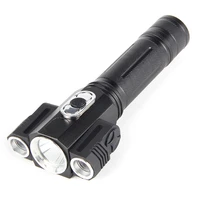 t6xpe led 4modes 1800lumens 180%c2%b0 adjustable 3head flashlight outdoor ipx4 waterproof 18650