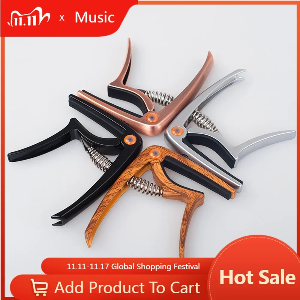 

Zinc Alloy Tuning Clamp GGC-03 Metal Capo Ukulele Capo Guitar Clip for Electric Guitar Acoustic Guitar Accessories