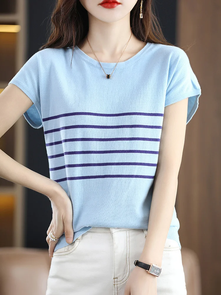 

Женская футболка с коротким рукавом и круглым вырезом, 100% хлопок