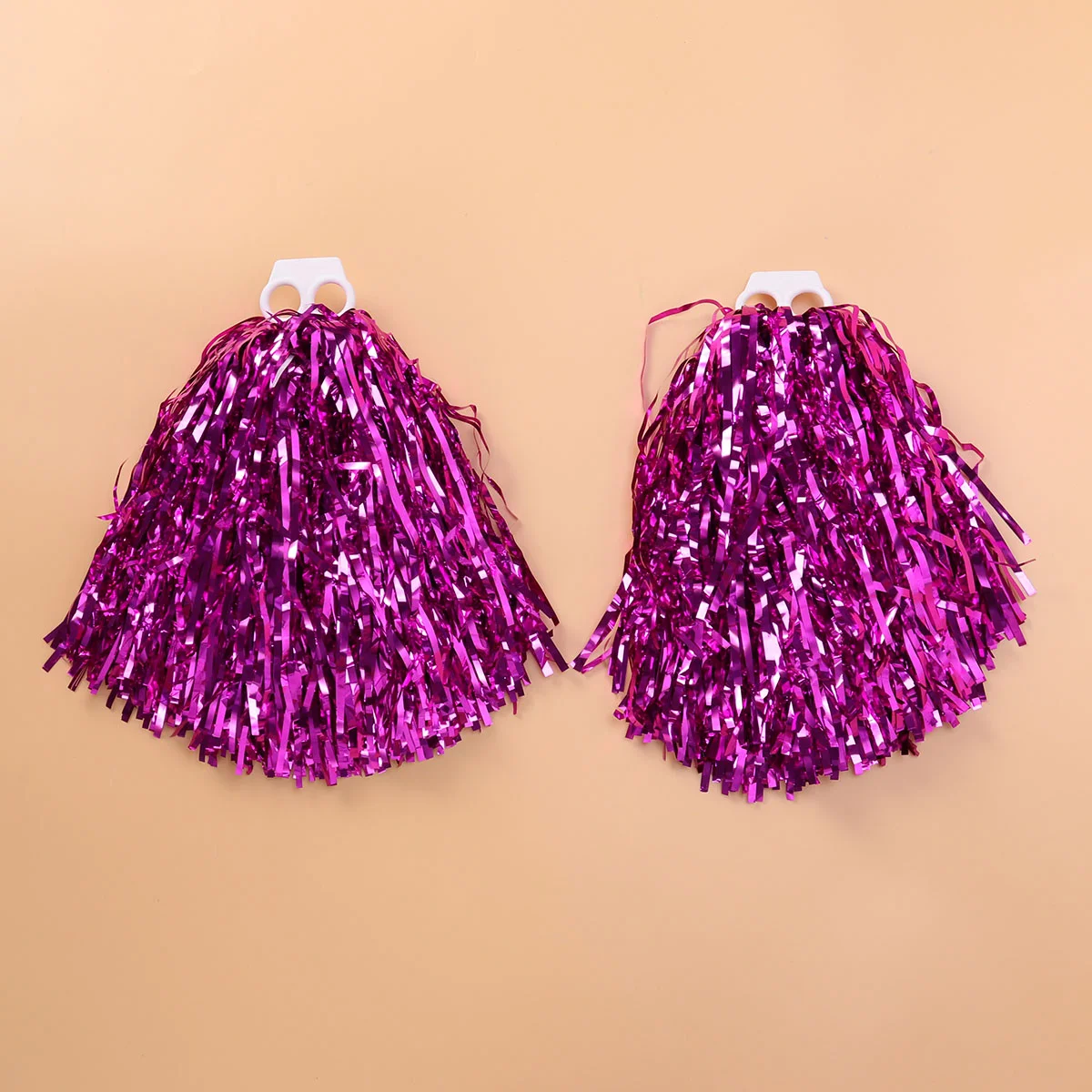 

1 Pair of Plastic Ring 50g Cheering Squad Spirited Fun Cheerleading Kit Cheer Poms for Both Kids College and High School