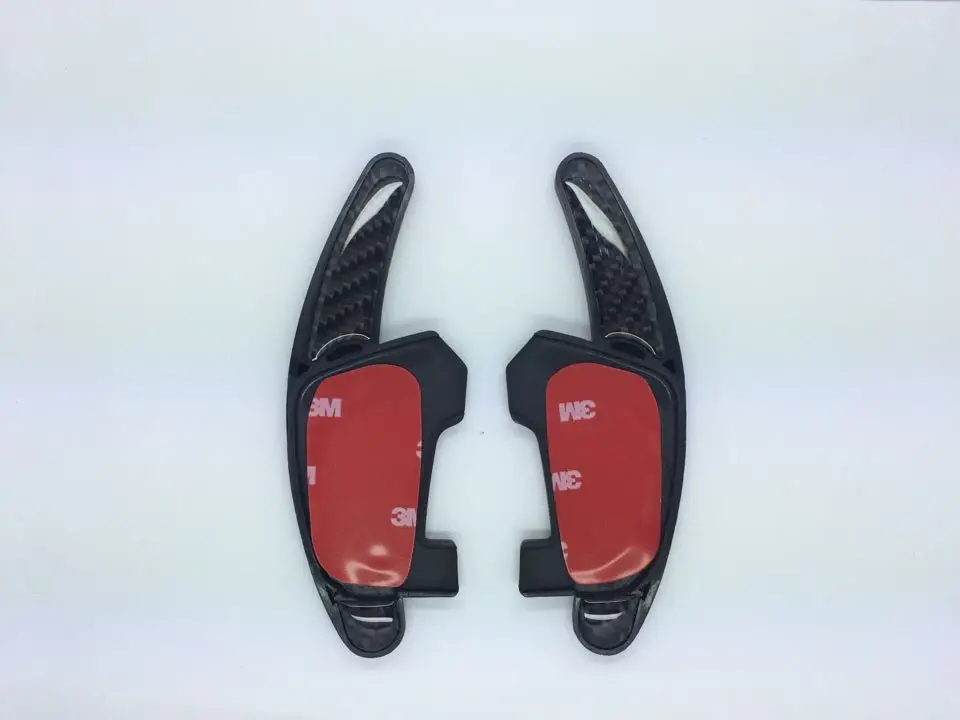 

Carbon Fiber Aluminium Steering Wheel Paddle Extension Shift Paddles Sticker Decoration For VW Golf 7 GTI Rline R20 15 Scirocco