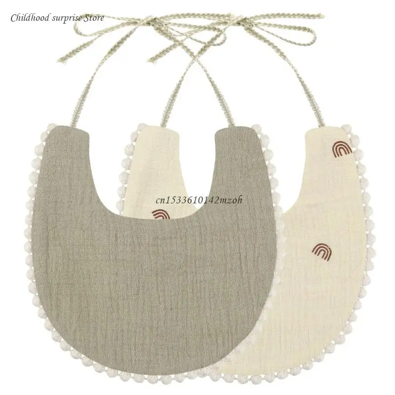 

Baby Infants Feeding Bib Soft Cotton Bandana Muslin Absorbent Saliva Towel Cloth Dropship