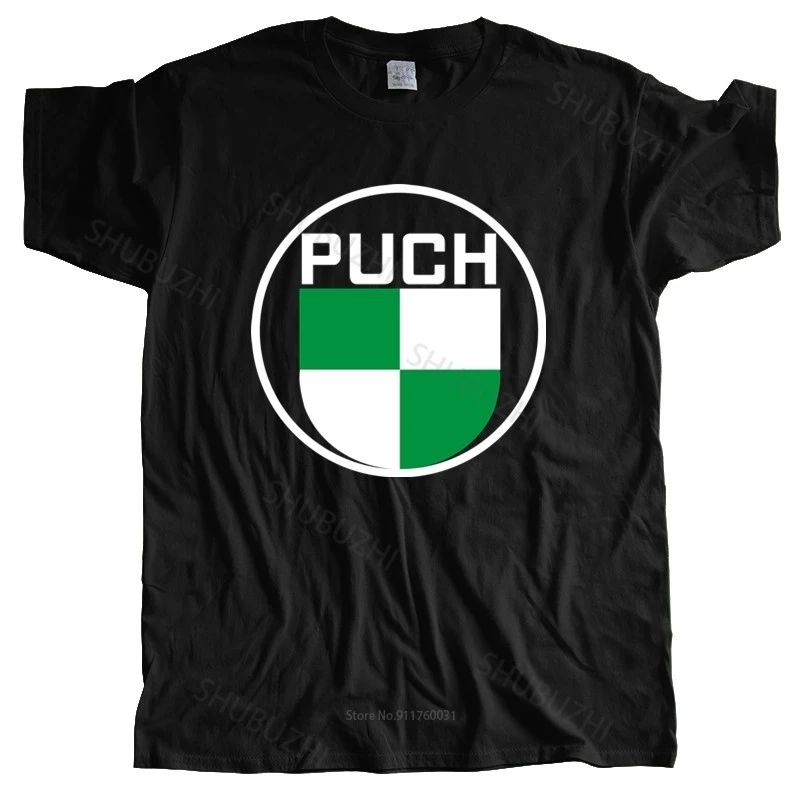 

Men Cotton T Shirt Summer Tops Puch Bicycles Automobiles Color Black Size S To 3XL Men's Tshirt Bigger Size Homme Black T-shirt